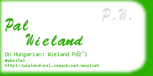 pal wieland business card